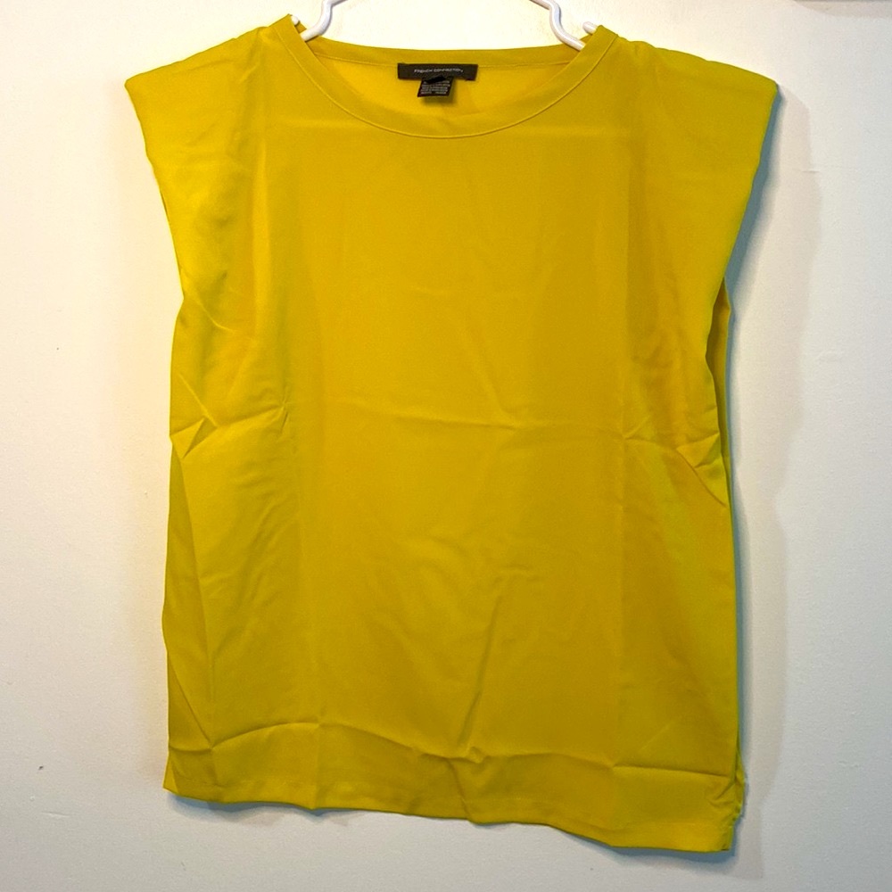 French Connection Sleeveless Yellow Top